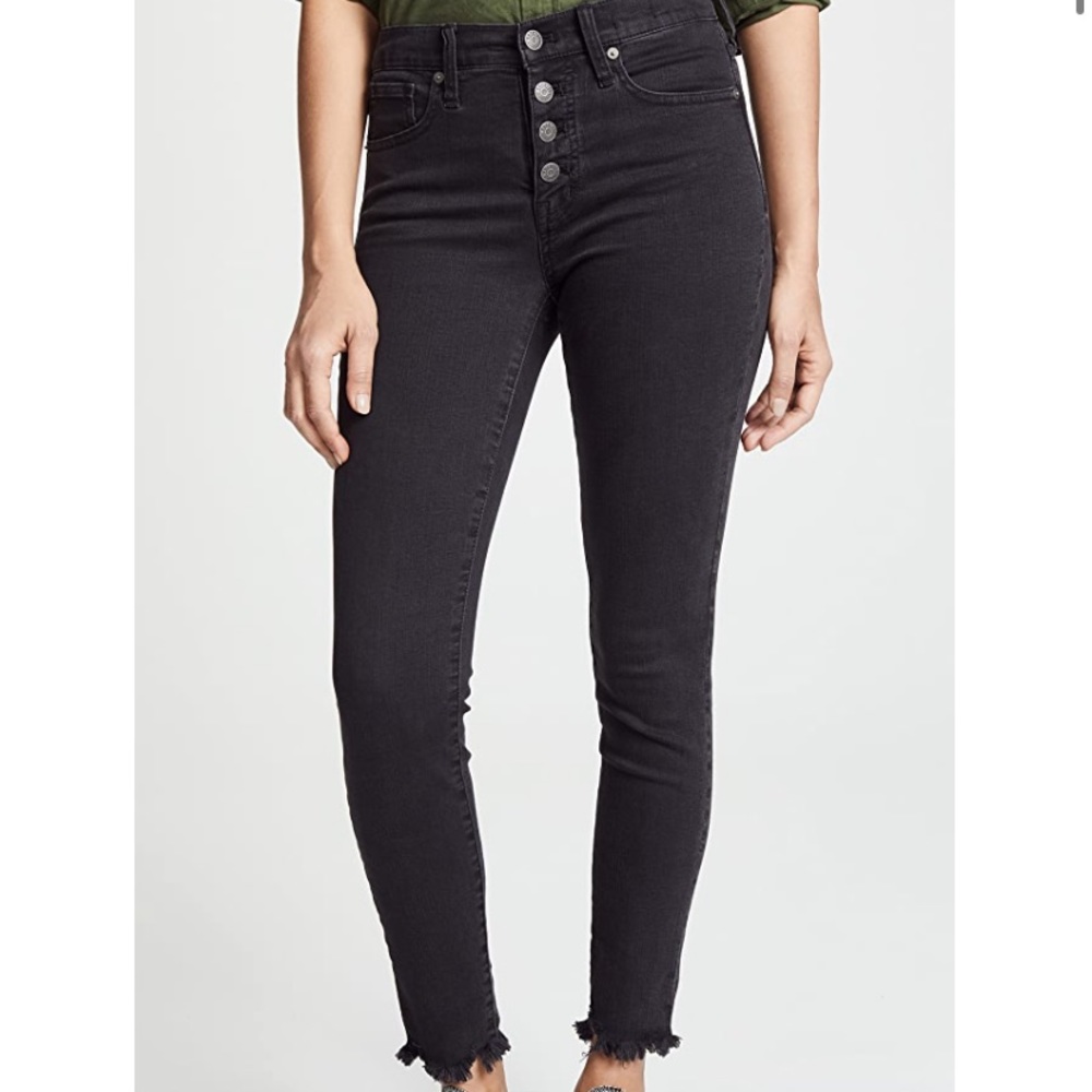 Madewell Mid Rise Buttonfly Skinny